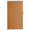 Cobertizo de herramientas jardín acero galvanizado 88x89x161 cm 4