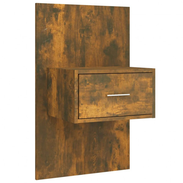 Cabecero de cama y mesitas madera contrachapada roble ahumado M 4