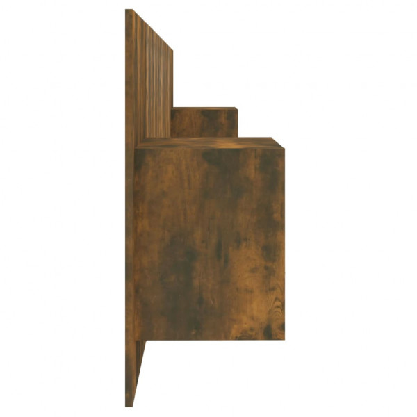 Cabecero de cama con mesitas madera contrachapada roble ahumado M 5