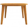Mesa de jardín madera maciza de acacia 110x110x75 cm 4