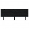 Cabecero de cama madera maciza de pino negro 204x6x82.5 cm 3