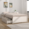 Estrutura de cama c/ gavetas 90x200 cm branco 3