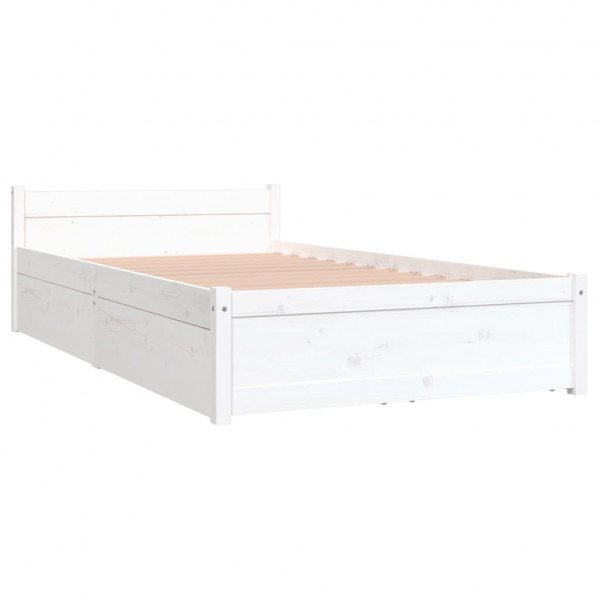 Estrutura cama com gavetas 90x190 cm Single branco M 4
