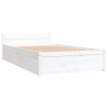Estrutura cama com gavetas 90x190 cm Single branco 4