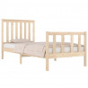 Estructura cama madera maciza pino individual pequeña 75x190 cm 3