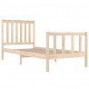 Estructura cama madera maciza pino individual pequeña 75x190 cm 4