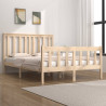 Estructura de cama madera maciza pino doble 135x190 cm 1