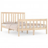 Estructura de cama madera maciza pino doble 135x190 cm 2
