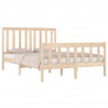 Estrutura de cama casal 135x190 cm pinho maciço 3