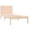 Estructura de cama madera maciza de pino 100x200 cm 4