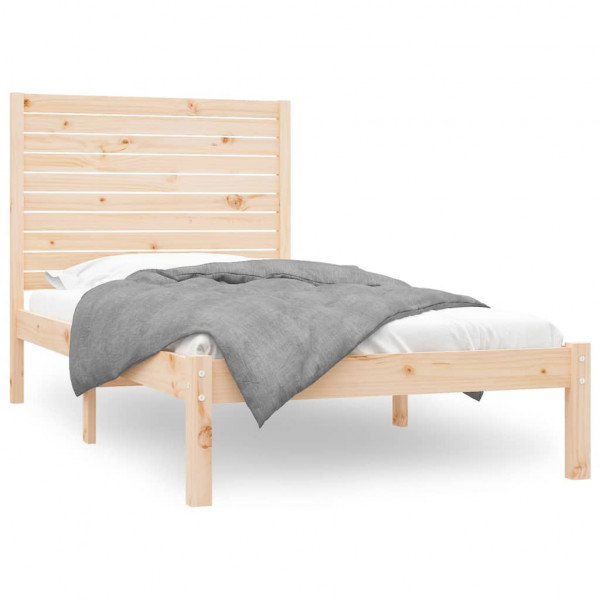Estructura de cama de madera maciza 100x200 cm M 2