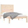 Estructura de cama de madera maciza 100x200 cm 3