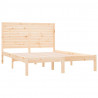Estructura de cama de madera maciza de pino 160x200 cm 4