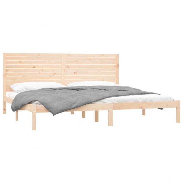 Estructura de cama madera maciza Super King 180x200 cm M 3