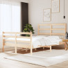Estructura de cama de matrimonio madera maciza pino 135x190 cm 1