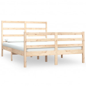 Estrutura de cama casal 135x190 cm pinho maciço H
