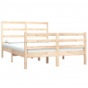 Estrutura de cama casal 135x190 cm pinho maciço 3