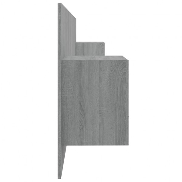 Cabecero de cama y mesitas madera contrachapada gris Sonoma M 4