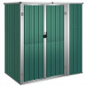 Abrigo p/ ferramentas jardim 161x89x161cm aço galvanizado verde 2