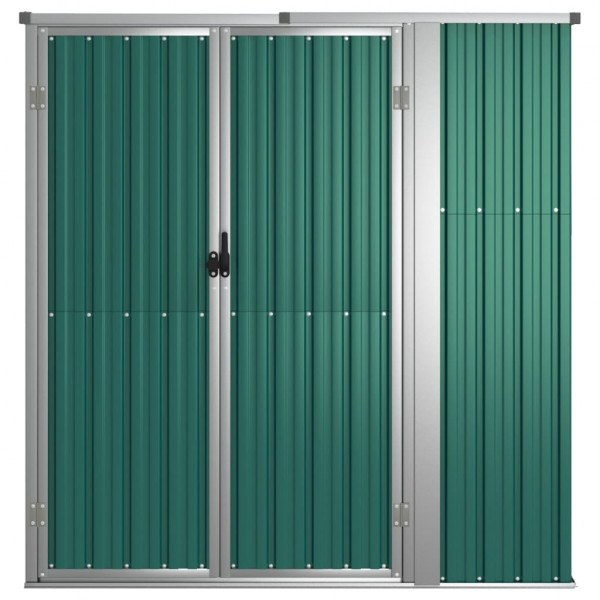 Abrigo p/ ferramentas jardim 161x89x161cm aço galvanizado verde M 3
