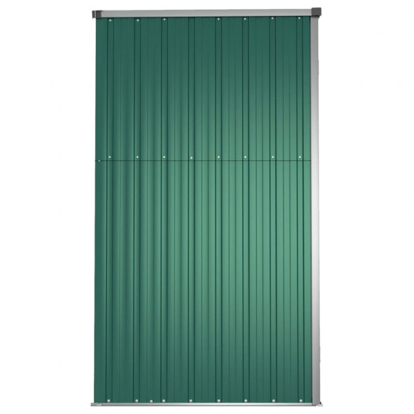 Abrigo p/ ferramentas jardim 161x89x161cm aço galvanizado verde M 5