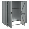 Abrigo p/ ferramentas jardim 161x89x161cm aço galvanizado cinza 4