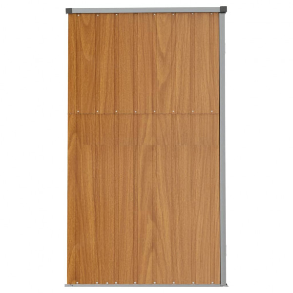 Cobertizo herramientas jardín acero galvanizado 161x89x161 cm M 5