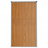 Abrigo p/ ferramentas jardim aço galvanizado castanho 5