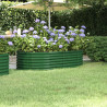 Jardinera arriate acero recubrimiento polvo verde 152x80x36 cm 1