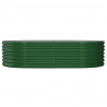 Jardinera arriate acero recubrimiento polvo verde 152x80x36 cm 3