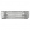 Jardinera arriate acero recubrimiento polvo plata 152x80x36 cm 3