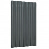 Painéis de telhado 36 pcs 60x36cm aço revestido a pó antracite 3