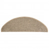 Alfombrilla autoadhesiva escalera 15 uds beige oscuro 65x21x4cm 5