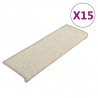 Alfombrilla autoadhesiva escalera 15 uds plateado 65x21x4 cm 2