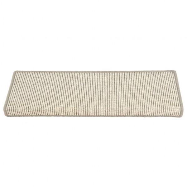 Alfombrilla autoadhesiva escalera 15 uds plateado 65x21x4 cm M 4