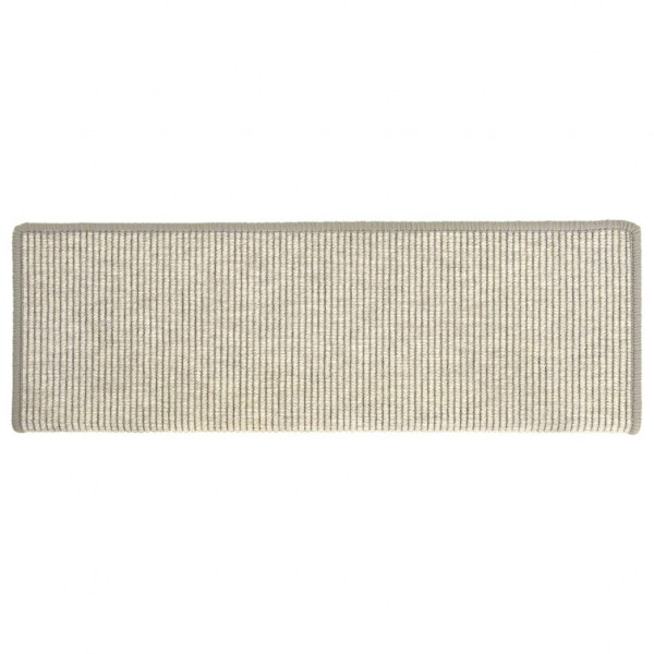 Alfombrilla autoadhesiva escalera 15 uds plateado 65x21x4 cm M 5