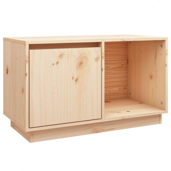 Mueble de TV de madera maciza de pino 74x35x44 cm M 2