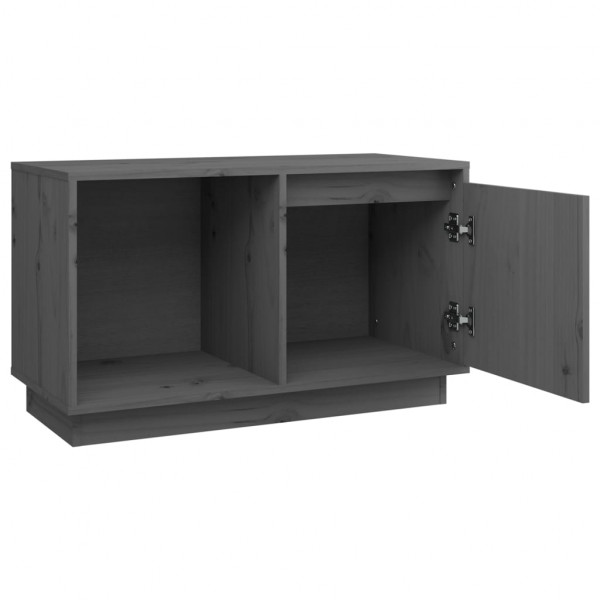 Mueble de TV de madera maciza de pino 74x35x44 cm M 4