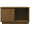 Mueble de TV madera maciza de pino marrón miel 74x35x44 cm 3