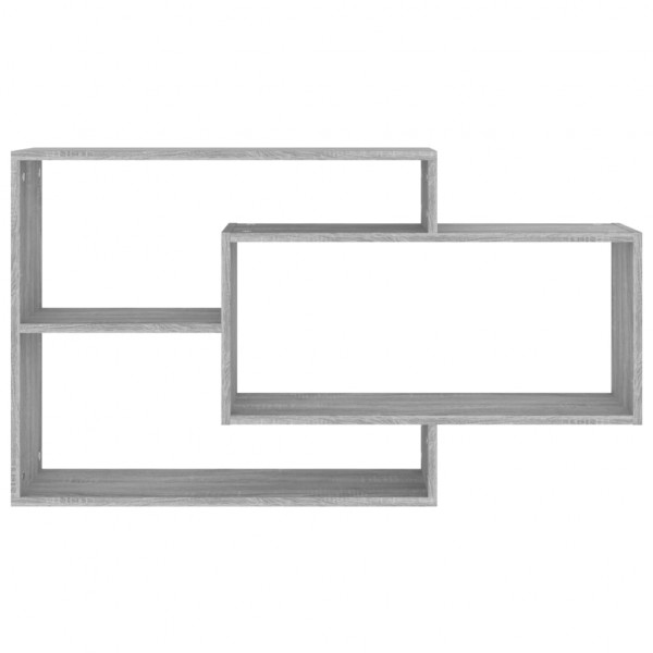 Estantería de pared contrachapada gris Sonoma 104x20x58.5 cm M 3