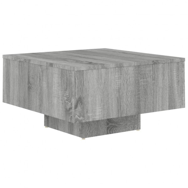Mesa de centro madera contrachapada gris Sonoma 60x60x31.5 cm M 2