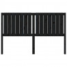 Cabeceira de cama 165.5x4x100 cm pinho maciço preto 3