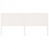 Cabeceira de cama 205.5x4x100 cm madeira de pinho maciça branco 3