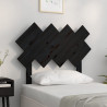 Cabeceira de cama 92x3x81 cm pinho maciço preto 1