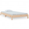 Cama apilable de madera pino maciza 80x200 cm 2