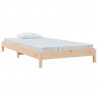Cama apilable de madera pino maciza 80x200 cm 3
