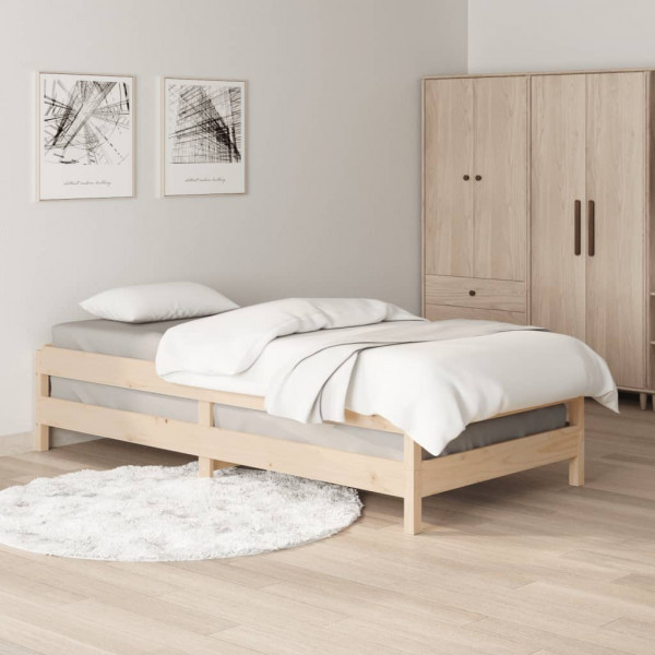 Cama apilable de madera pino maciza 80x200 cm M 4