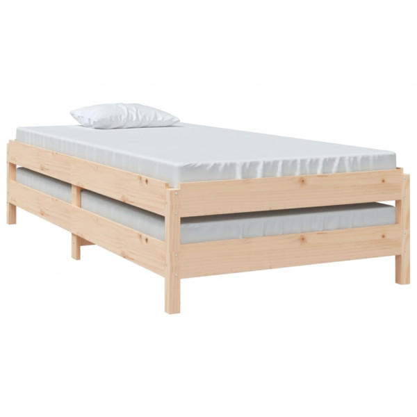 Cama empilhável 75x190 cm madeira de pinho maciça M 5