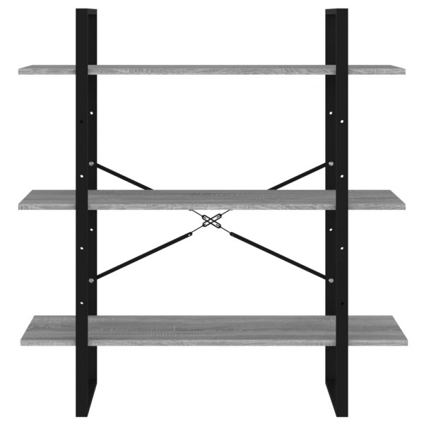 Estante 100x30x105 cm derivados de madeira cinzento sonoma M 5