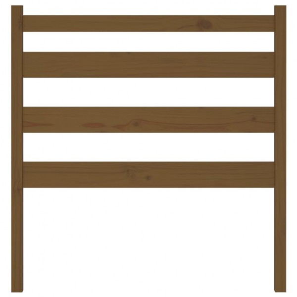 Cabecero de cama madera maciza de pino marrón miel 106x4x100 cm M 4